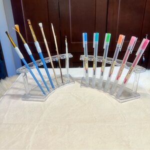 SALE!! Vertical pen holder paintbrush holder makeup brush  organizer